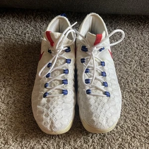 Zapatos de baloncesto Nike KD 9 blanco/rojo malla superior talla 9,5 - Imagen 1 de 15