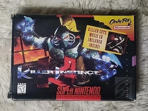 Killer Instinct - Box & Sleeve Only - Super Nintendo SNES No Game Or Manual - Picture 1 of 12