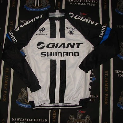 Giant Shimano Pro Tour Cycling Bicycle Jersey Shirt Full Zip Long Sleeve Size M - Image 1 of 4