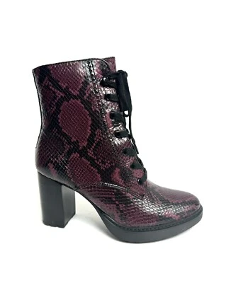 Naturalizer 女式 Callie 靴子勃艮第蛇 9 M — 第 1/4 张图片