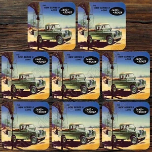 DRINK COASTER SET OF 8 - LAND ROVER SERIES 2 LONG - Picture 1 of 2