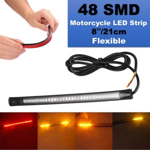 LED Strip Brake Stop Tail Light For Yamaha V-Star XVS 650 1100 1300 Classic - Picture 1 of 6