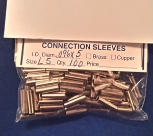 Vorfach Verbinder Crimphülsen Größe 5, 0,096 x,500 - Bild 1 von 1