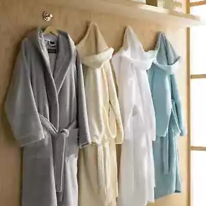 UNISEX LUXURY100% PRIME EGYPTIAN COTTON TERRY TOWELLING BATH ROBE DRESSING GOWN - Picture 1 of 11