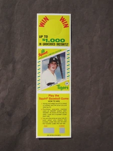 Topps Squirt 1982 edición limitada panel colgante completo Kirk Gibson #s 6 Tigers como nuevo - Imagen 1 de 2