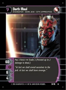 STAR WARS FREE SITH RISING BOOSTER + DARTH MAUL (B) 36/90 FOIL NM scratches - Picture 1 of 2