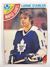 1978 Lorne Stamler 301 OPC Toronto Maple Leafs O-Pee-Chee Hockey Card 0287M