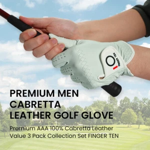 Confezione 2 Guanti Golf Uomo Antipioggia All Weather Sinistro per Destro - Foto 1 di 8