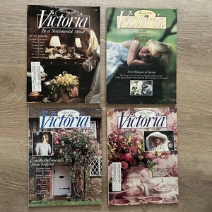 Vintage Victoria Magazine Lot 1990 Feb., March, Apr., May LIKE NEW - Picture 1 of 10