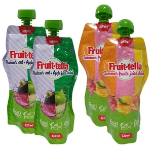 Fruittella Juice Drink Pouches 330ml Blackcurrant Apple Summer Fruits pack avail - Picture 1 of 34