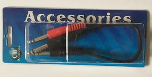 Accesorios CB2 201 Mono Y1) Macho 1/4""/2) Macho 1/4"" Nuevo en Paquete - Imagen 1 de 1