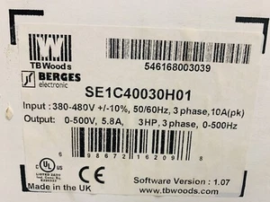 SE1C40030H01 TB Woods 5.8A 500V 3HP - Picture 1 of 5