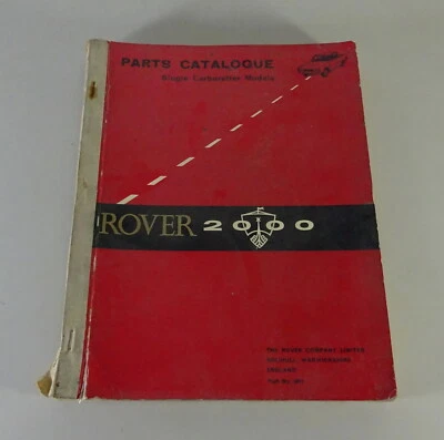 Catalogo Ricambi / Parti Rover 2000 TC P6 Singolo Carburetter From 8/1966 - Immagine 1 di 4
