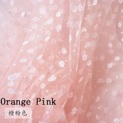 1M Spitze Netz Stoff Blumenmuster Tuch Durchsichtig Dünn DIY Kostüm Nähen Craft - Bild 1 von 4