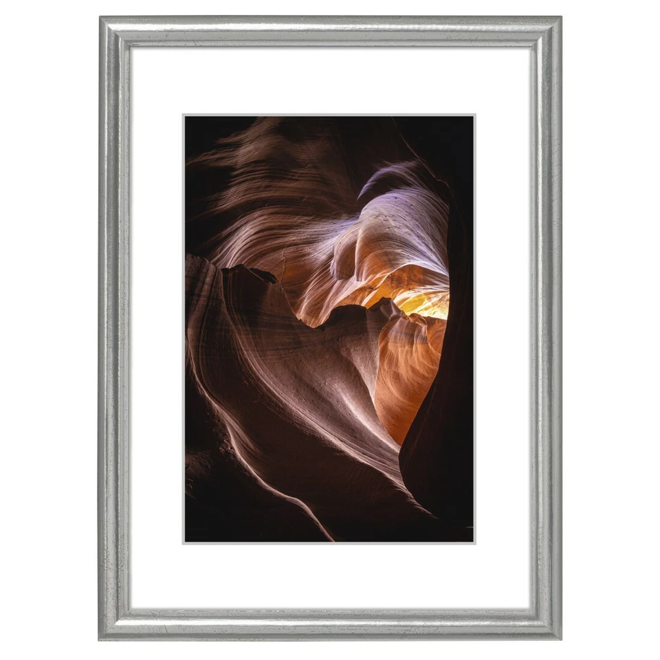 Cornice fotografica in legno ""Phoenix"", argento, 24 x 30 cm - Immagine 1 di 1