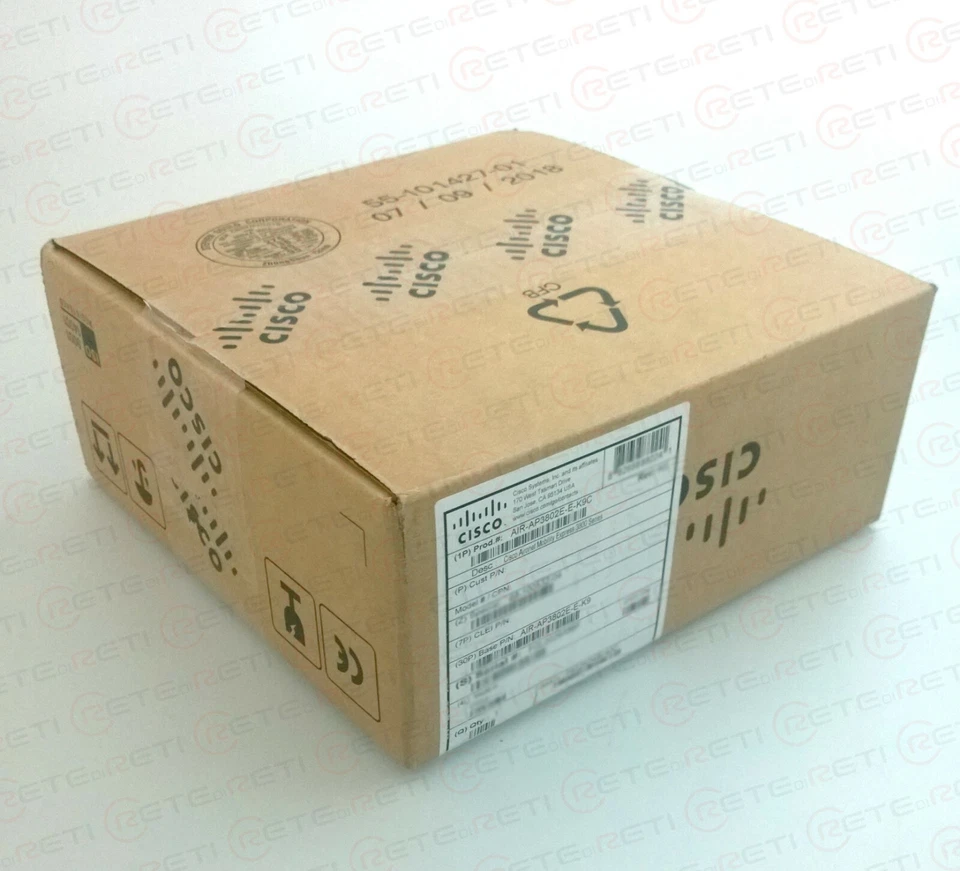 €696+IVA CISCO AIR-AP3802E-E-K9 Dual-band controller 802.11a/g/n/ac Configurable - Immagine 1 di 1