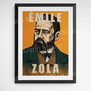 Impresión de Émile Zola, arte mural personalizado, libros de Emile Zola, escritores clásicos de Zola - Imagen 1 de 9