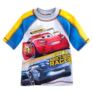 Disney Store Cars Lightning McQueen Rash Guard Swim Shirt Boy Size 4 - Picture 1 of 1