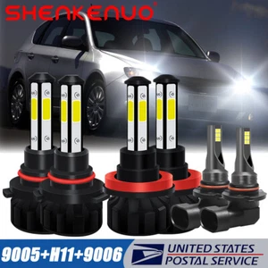 For Subaru Impreza 2008 2009 2010 2011 6X LED Headlight Hi/Lo + Fog Light Bulbs - Picture 1 of 12