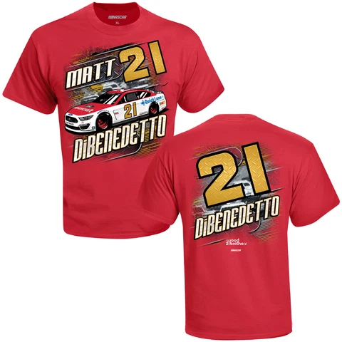 Matt DiBenedetto 2020 Checkered Flag Sports #21 Ford Motorcraft Camber Tee FREE Cover