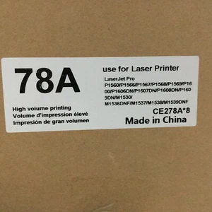 Etechwork Laserjet Toner Cartridge-125 78A for HP Laserjet Pro, CE278A, 8-Pack - Picture 1 of 2