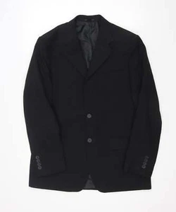 George Mens Black Polyester Blend Suit Jacket Size 38 - Picture 1 of 12