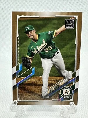 Mike Minor 2021 Topps Series 1 Gold /2021 #329 Oakland Athletics - Image 1 of 2