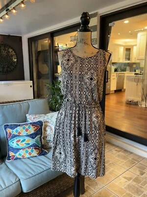 NWT Lucky Brand Sleeveless Viscose Tie Waist Medium - Image 1 of 4