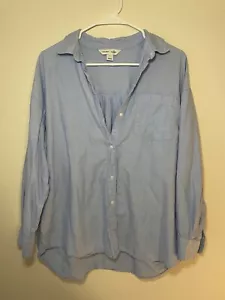 A Blue linen button up shirt - Picture 1 of 1