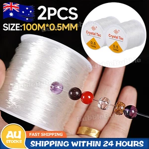 Super Strong Stretch Elastic Cord String Bead Beading Jewelry Bracelet DIY 100M - Picture 1 of 12