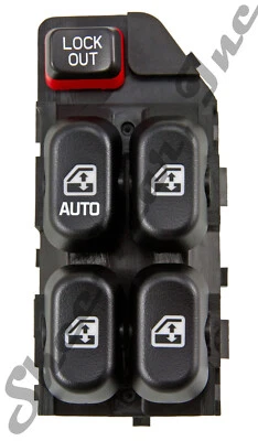 Interruptor de ventana de puerta-LS, 4 puertas, sedán Shee-Mar SM1744 se adapta a Chevrolet Lumina 1995 Foto 1 de 3