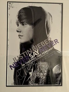Justin Bieber Signed Autographed.never Say Never Pictured.40”L X 21.5 H Frame. - Picture 1 of 13