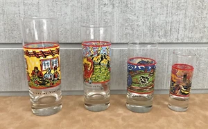 (4) VINCENT VAN GOGH SPIRITS Shot Glasses Wild Appel/Raspberry/Chocolate/Vanilla - Picture 1 of 5