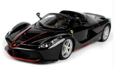 Bburago 1:24 Ferrari 70th LaFerrari Aperta Diecast Model Sports Racing Car Black - Image 1 of 2