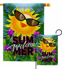 Joyful Sun Garden Flag Fun In The Summer Decorative Small Gift Yard House Banner