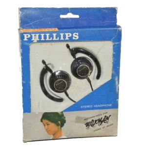 Philips MH-1701 Headphones - Loop Over the Ear Foam Stereo Headphone - CIB - Picture 1 of 6