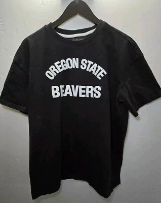 Oregon State Beavers Black And White T-SHIRT MENS XL  - Image 1 of 4
