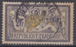 FRANCE : MERSON 2Fr VIOLET & JAUNE N° 122 OBLITERE - TB CENTRAGE - COTE 180 € - Imagen 1 de 1