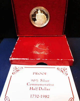 1982 George Washington Silver Half Dollar Proof Commemorative w/OGP - Image 1 of 3