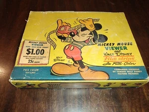 Rare 1940's Craftsmens Guild Walt Disney Film Strips Store Display Box Full - Picture 1 of 24