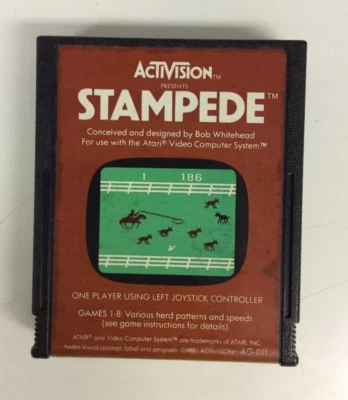 Stampede (Atari 2600, 1981) Authentic Cartridge Only - Image 1 of 4