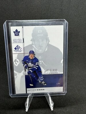 MATTHEW KNIES 2023-24 SP GAME USED RETRO ROOKIE RC #ED 030/499 - Image 1 of 2