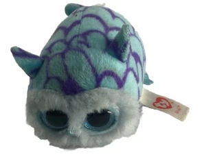 Ty Beanie Baby Boos Teenie Mimi Stackable Mimi Blue Owl - Picture 1 of 7