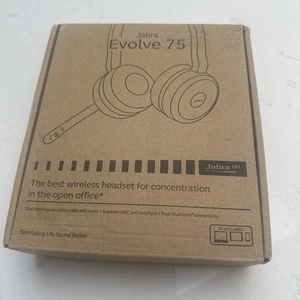 Jabra Evolve 75 MS Stereo Wireless Headset - Black - Afbeelding 1 van 5