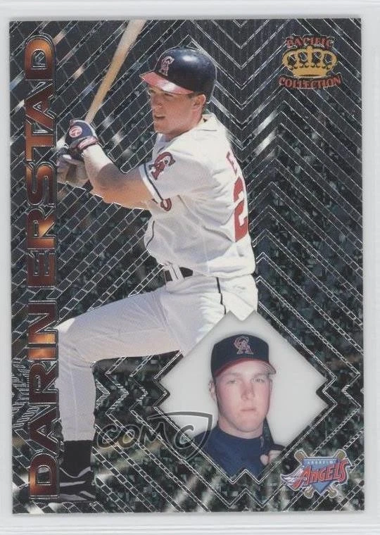 1997 Pacific Crown Collection Prism Platinum Darin Erstad #3 - Image 1 of 2