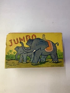 Vintage ALPS Wind-Up Elephant Toy with Original BOX ONLY READ - Picture 1 of 19