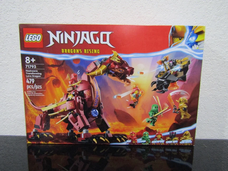 Lego Ninjago Dragons Rising Heatwave Transforming Lava Dragon (71793) NEW SEALED - Image 1 of 4