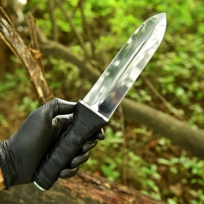 Handmade Thorfinn Dagger KNIFE Anime Vinland Saga Double Edge Knife Collector - Image 1 of 4