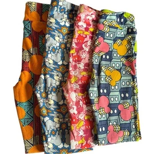 Lularoe Tween Girls L/XL Bundle of 4 Leggins various Disney prints - Picture 1 of 11