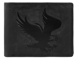 Akzent Leder Geldbörse RFID Schutz Echtleder Portemonnaie Geldbeutel Adler 6 - Bild 1 von 3
